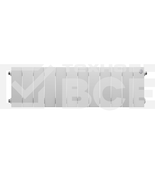 Радиатор биметаллический Royal Thermo PianoForte 200 белый - 12 секц.