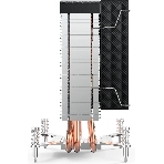 Кулер для процессора CBR CBR-CC-3160-RGB-PWM Al+Cu, 3 heat pipes, Socket 775/1366/1155/1156/1150/1151/1200/1700/AM2/АМ2+/АМ3/AM3+/FM1/FM2/AM4/AM5, TDP 160W, 90mm Fan, 2600RPM, HB, RGB, PWM, 32db, фото4