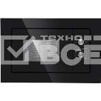 Встраиваемая микроволновая печь Maunfeld MBMO.20.1PGb черный, 20 л, 800 Вт, переключатели - поворотный механизм, фото 1