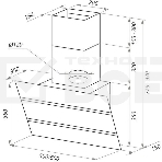 Вытяжка каминная Maunfeld Bridge 60 нержавеющая сталь/черное стекло, 60 см, 850 куб. м/ч, 51 дБ, фото12