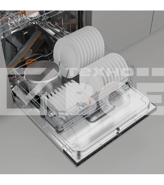 Посудомоечная машина встраиваемая Gorenje GV673B65 16 комплектов, 3 корзины, инверторный мотор, отсрочка старта, Wi-Fi управление, сенсорное управление, полный AquaStop, сенсор уровня воды, энергоэффективность А+++, уровень шума 42 дБ, белый