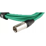 Микрофонный кабель FORCE FMC-05/3 GR XLR (F) -XLR (M), разъемы с никелевым корпусом и посеребренными контактами, 3 м, цвет зелёный, фото4