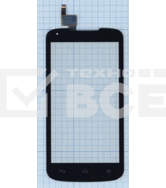 Сенсорное стекло (тачскрин) для Huawei Ascend Y520 (D2Y520-U22), черное