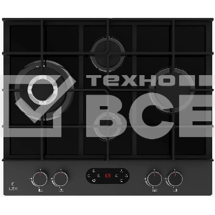 Газовая варочная поверхность LEX GVG 644T MBBL независимая, черный