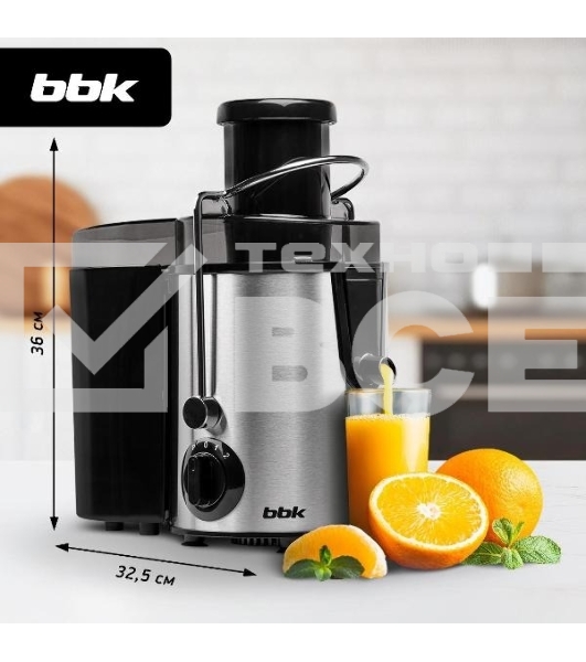 Соковыжималка BBK JC080-H21 черный/металлик