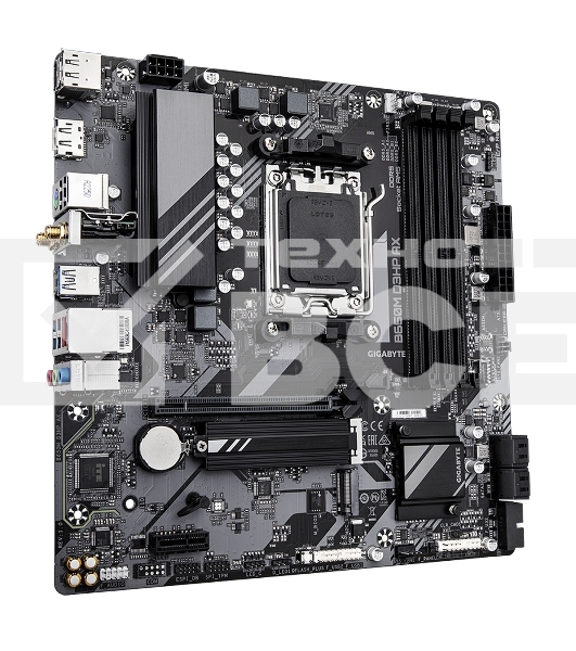 Материнская плата Gigabyte B650M D3HP AX, AM5, AMD B650, 4xDDR5, 4xSATA, 2xM.2, 1xPCI-E 4.0 x16, 1xPCI-E 4.0 x1, 3xUSB-A 3.2 Gen 1, 1xUSB-C 3.2 Gen 2, 1x 2.5Gb LAN, 3x3.5 мм, 7.1, Micro-ATX