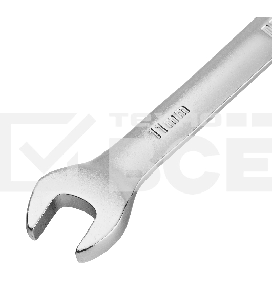 Ключ комбинированный трещоточный Denzel 14705 11 мм, CrV, матовый хром