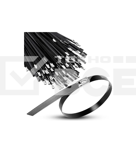 Хомут кабельный TOKOV ELECTRIC 7.9х400 сталь ANSI 304 с покрытием