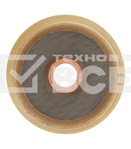 Держатель цанги Denzel с газовой линзой для электрода 2,4 мм, 2 шт