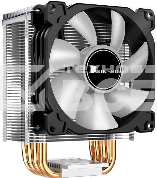 Кулер для процессора JONSBO CR-1400 ARGb (160W, 4-pin PWM, 126мм, Al/Cu, 4x6мм, ARGb, 1x92мм, 36.0CFM, 30.5dBA, 2300RPM, S: 1700/1200/115X, AM4/AM5 черный)