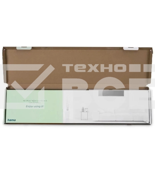 Кронштейн для телевизора Hama 00220842 черный 37'-90' макс.100кг настенный фиксированный