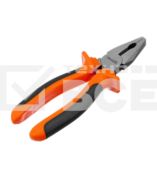 Плоскогубцы Sparta comfort 200 мм, комбинированные, шлифованные двухкомпонентные рукоятки