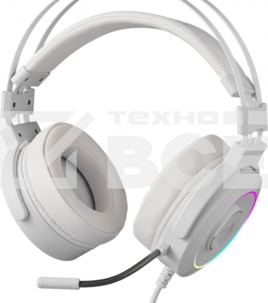 Гарнитура Redragon Lamia 2 белый, проводная, USB, подсветка