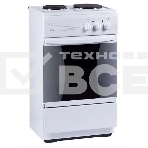 Плита электрическая Flama CE 3201 W белый, конфорок 2 шт, духовка 30 л, 50 см x 85 см x 36 см, фото 1