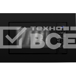 Встраиваемая микроволновая печь Weissgauff HMT-620 Grill черный, 20 л, 700 Вт, переключатели - кнопки/поворотный механизм