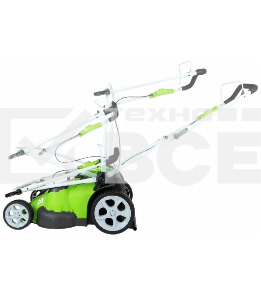 Газонокосилка аккумуляторная GreenWorks G40LM49DB, TwinForce, 40V, 49 см, без АКБ и ЗУ  (2500207)