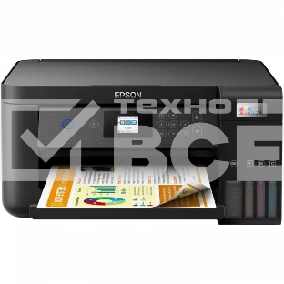 МФУ струйный Epson EcoTank L4260 (C11CJ63415), A4, цветной, печ. до 33 стр/мин. (ч/б) до 15 стр/мин. (цвет), 1440 x 5760 dpi (печать) 1200x2400dpi (скан.), USB, Wi-Fi