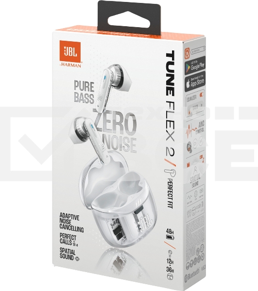 Наушники JBL Tune Flex 2 призрачно-белый
