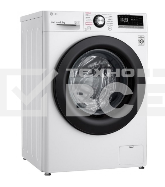 Стиральная машина LG F2V3PS6W белый, загрузка фронтальная 8.5 кг, 1200 об/мин., класс: A
