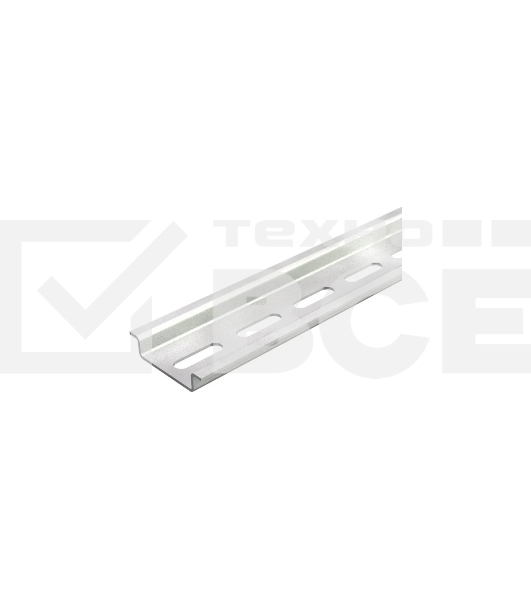 Рейка DIN перфорированная оцинкованная 2000x35x7.5мм толщина стали 1 мм