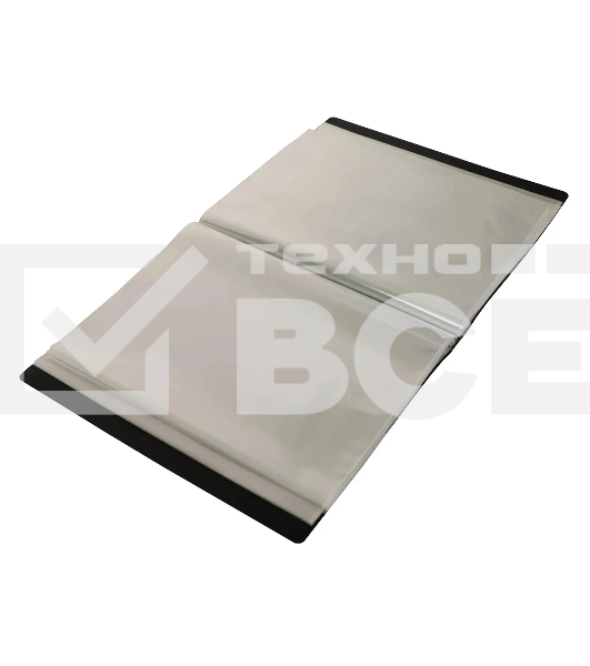 Папка с 80 прозрачными вкладками Бюрократ DeLuxe DLVBOX80MILK A4, пластик, 0.7мм, молочный в коробе