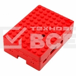 Корпус RA183 red для микрокомпьютера Raspberry Pi 3 ACD Red ABS Plastic Building Block case for Raspberry Pi 3, фото2