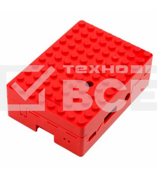 Корпус RA183 red для микрокомпьютера Raspberry Pi 3 ACD Red ABS Plastic Building Block case for Raspberry Pi 3