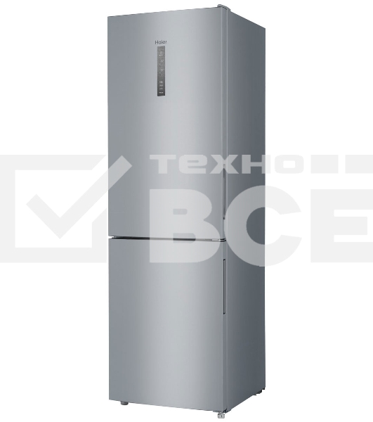 Холодильник Haier CEF535ASD серебристый двухкамерный, 241/105л, морозилка снизу, No Frost