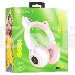 Беспроводные/проводные наушники Borofone BO18 белый, накладные, Bluetooth + проводной, складная конструкция, до 7 ч, фото4