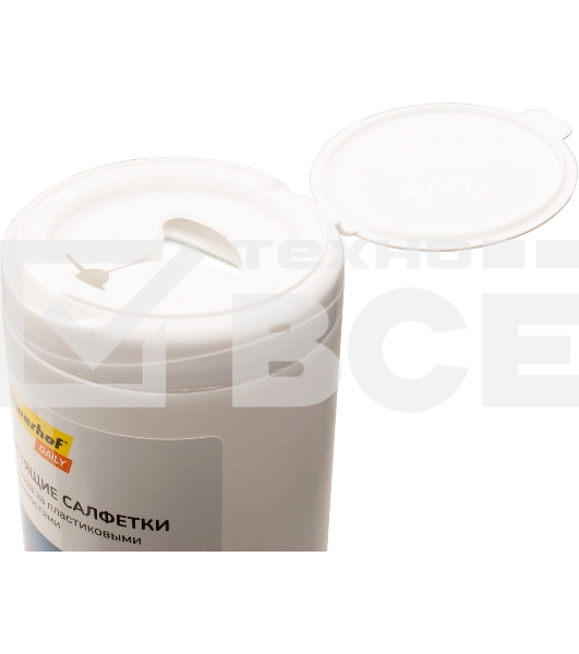 Салфетки Silwerhof DAILY для компьютеров и оргтехники туба 100шт влажных