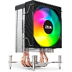 Кулер для процессора CBR CBR-CC-3160-RGB-PWM Al+Cu, 3 heat pipes, Socket 775/1366/1155/1156/1150/1151/1200/1700/AM2/АМ2+/АМ3/AM3+/FM1/FM2/AM4/AM5, TDP 160W, 90mm Fan, 2600RPM, HB, RGB, PWM, 32db, фото5