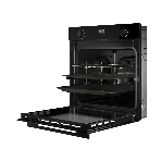 Духовой шкаф Kuppersberg, High-Tech, 72 л, поворотное/сенсорное управление, дисплей, таймер, 7 режимов, макс. температура 300 градусов, телескопические направляющие (на 1 уровень), цвет черный, цвет фурнитуры черный, фото3