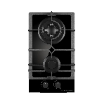 Варочная поверхность Kuppersberg FG 31 B, газ, High-Tech, 30 см, 2 конфорки, автоматический электроподжиг, газ-контроль, форсунки под сжиженый газ, SABAF конфорки, WOK конфорка, чугунные решетки, цвет черный, цвет фурнитуры черный, фото 1