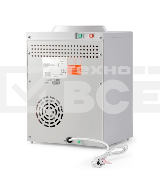 Кулер для воды AEL TD-AEL-107, верхняя загрузка, нагрев 90 °С, охлаждение 12 °С, белый