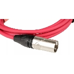 Микрофонный кабель FORCE FMC-05/3 RD XLR (F) -XLR (M), разъемы с никелевым корпусом и посеребренными контактами, 3 м, цвет красный, фото2