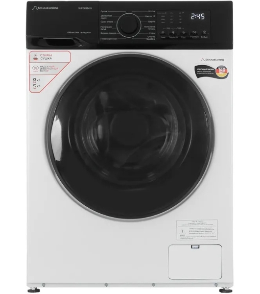 Стиральная машина Schaub Lorenz SLW CW8245 I белый, загрузка фронтальная 8 кг, 1400 об/мин, класс A+++
