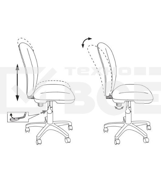 Кресло детское Бюрократ KD-W10/26-29-1 оранжевый 26-29-1 (пластик белый)