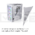 Компьютерный корпус Thermaltake Divider 500 TG Snow ARGB CA-1T4-00M6WN-01 White/Win/SPCC/Tempered Glass*4/120mm ARGB Fan*3/120mm Standard Fan*1 (527897), фото3