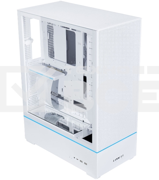 Корпус Lian Li SUP01W / White / 3 x 120mm PWM Fan / PCIe4.0 Riser Cable / Mid-Tower, TG / G99.SUP01W.R0