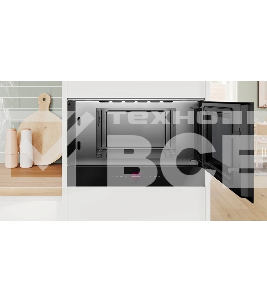 Встраиваемая микроволновая печь Bosch BFR7221B1 900Вт, 5 режимов, инвертер, 21 л, черный, петли справа