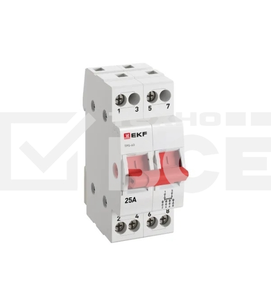 Переключатель трехпозиционный ТПС-63 2P 25А PROxima EKF TPS225