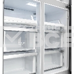 Холодильник LEX LCD505GIGID золотистый трехкамерный 321/144л морозилка снизу, No Frost, Side by Side, фото2