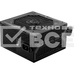 Блок питания MSI MAG A650BN (306-7ZP2B11-CE0) 650 Вт, 80 PLUS BRONZE, 120 мм, немодульный, чёрный