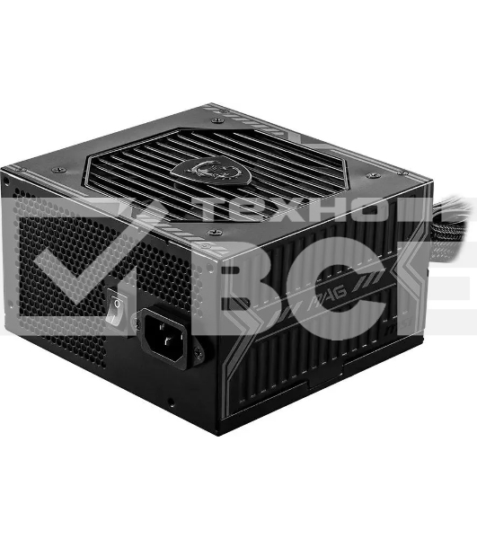 Блок питания MSI MAG A650BN (306-7ZP2B11-CE0) 650 Вт, 80 PLUS BRONZE, 120 мм, немодульный, чёрный