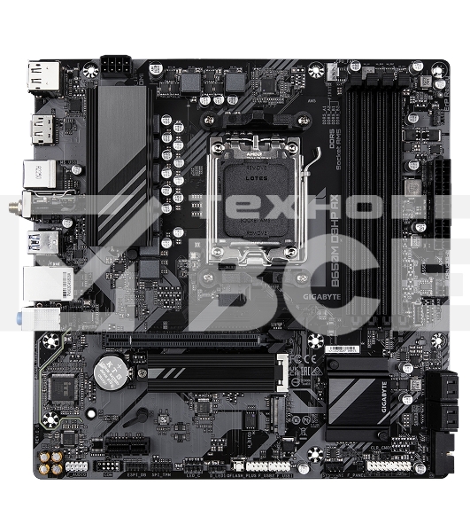 Материнская плата Gigabyte B650M D3HP AX, AM5, AMD B650, 4xDDR5, 4xSATA, 2xM.2, 1xPCI-E 4.0 x16, 1xPCI-E 4.0 x1, 3xUSB-A 3.2 Gen 1, 1xUSB-C 3.2 Gen 2, 1x 2.5Gb LAN, 3x3.5 мм, 7.1, Micro-ATX