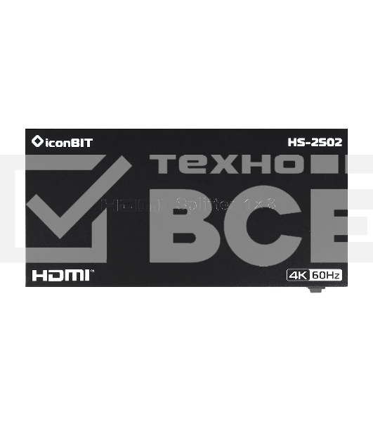 Усилитель-распределитель HDMI IconBIT HS-2502 1x8, поддержка 4К60