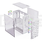Компьютерный корпус ABR Quantum White  (1*USB Type-C, 2*USB 2.0, HD Audio, 4xRGB Fan, ATX, E-ATX), фото3