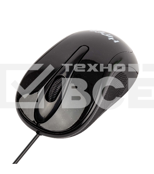 Мышь проводная HIPER HOM-031 черный, 1000 dpi, USB, кнопки - 3