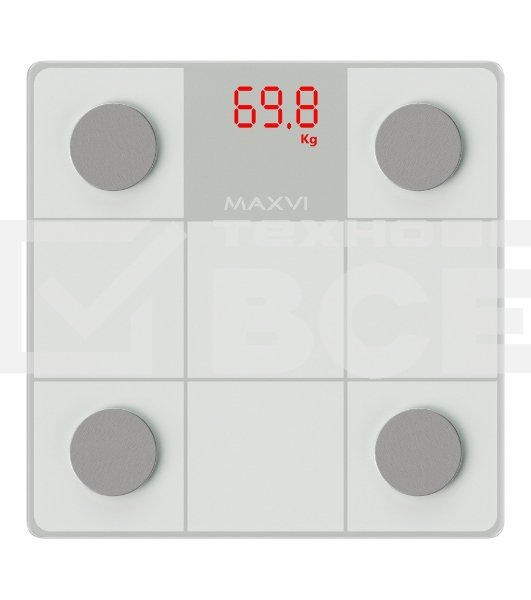 Весы напольные Maxvi BS101 белый