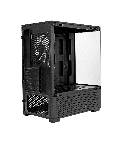 Компьютерный корпус Minitower ExeGate i3 SEA LE-NPX600 (mATX, БП 600NPX, 1хUSB+1хUSB 3.0, HD аудио, черный, передняя и боковая панели - закаленное стекло)